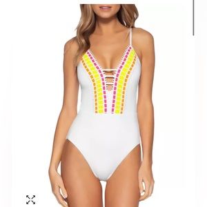 BECCA® by Rebecca Virtue
French Trellis One-Piece Swimsuit